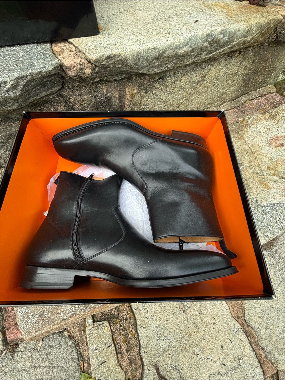 Magnanni Black Leather Chukka Boots